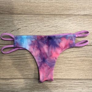 Cheeky tie dye bikini bottom